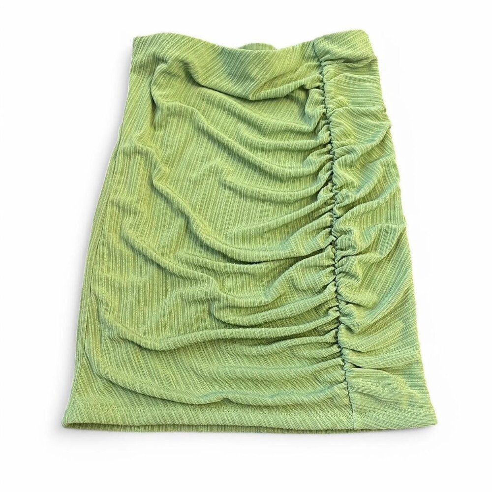 Naked wardrobe bright Green ruched skirt size medium